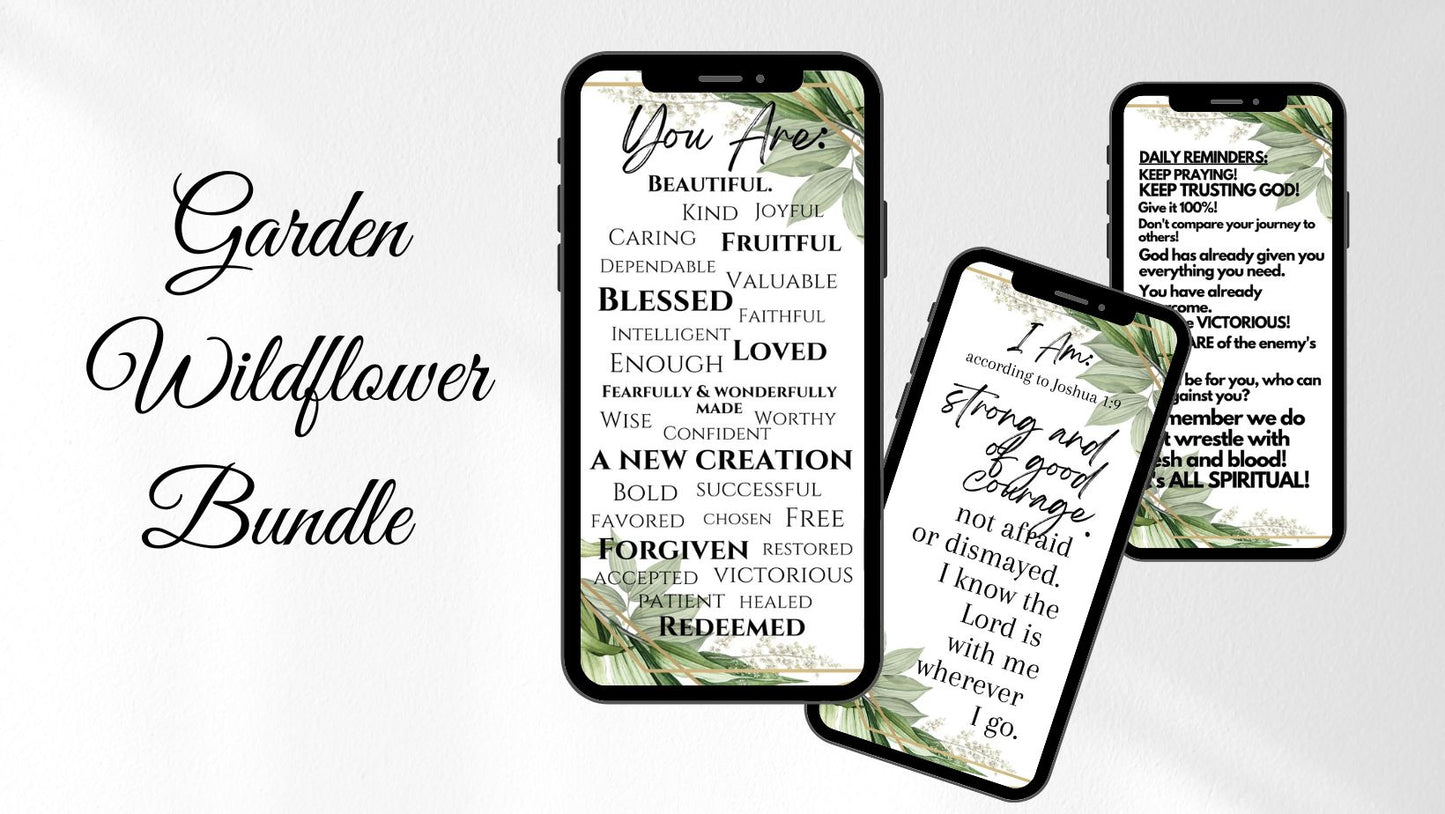 Garden Wildflower Affirmation Bundle