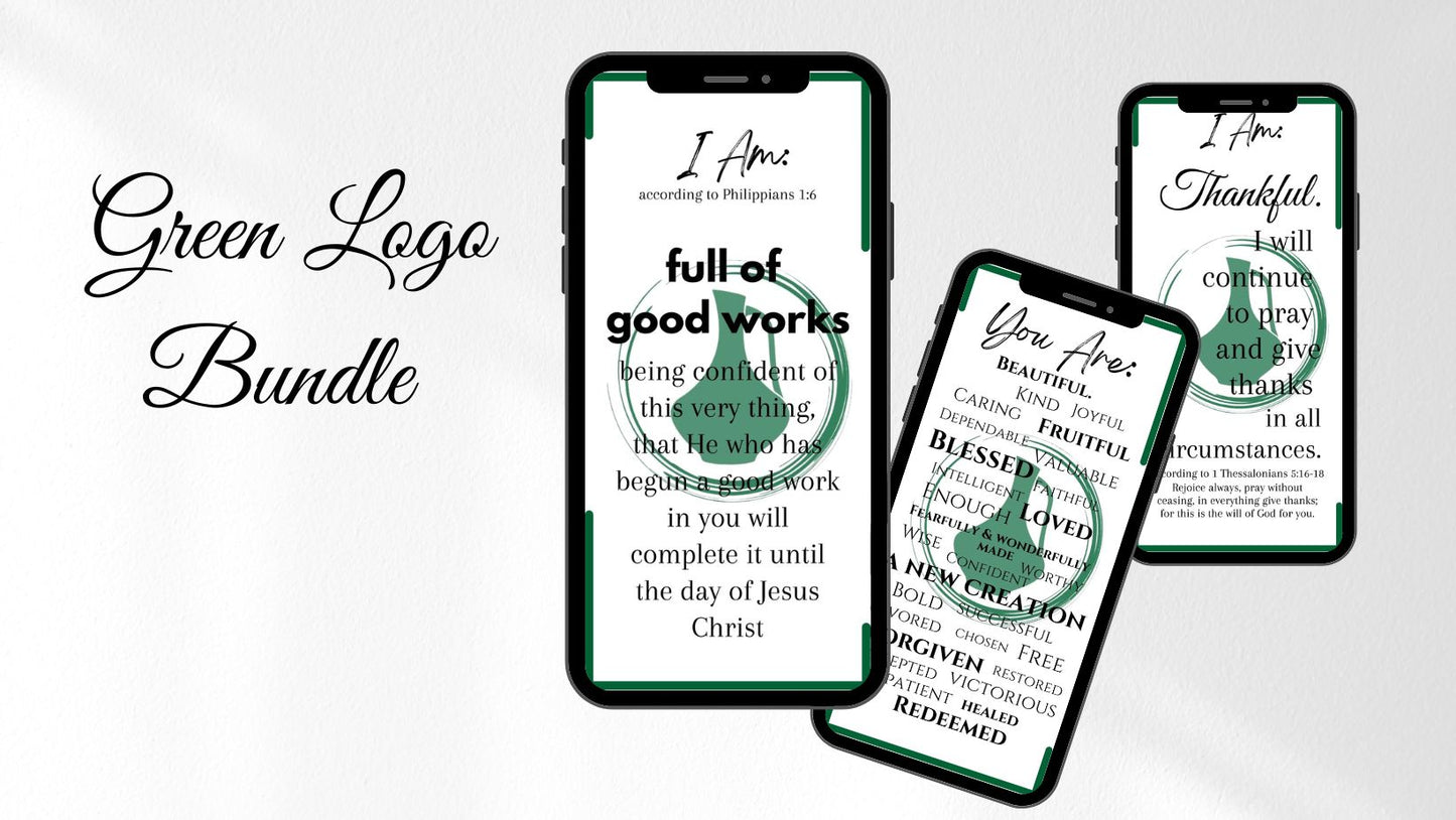 Green Logo Affirmation Bundle