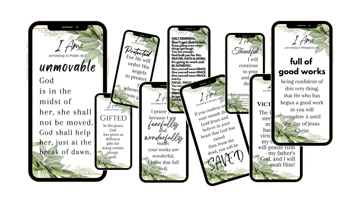 Garden Wildflower Affirmation Bundle